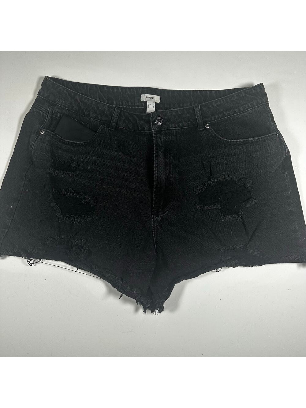 Forever21+ Distressed Denim Cut-off Shorts 18
